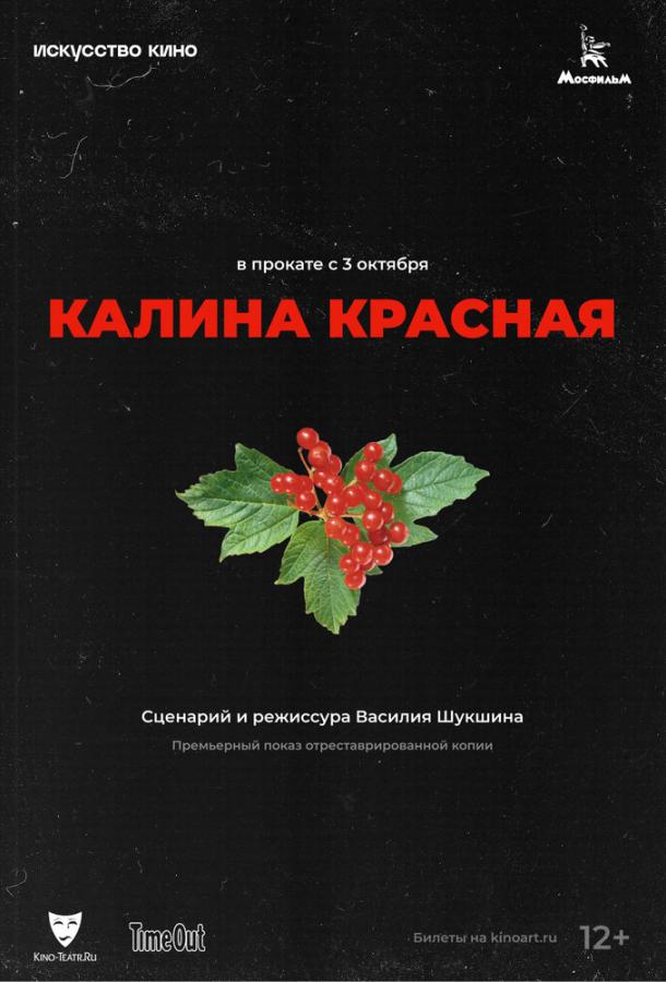 Фильм Калина красная 1973 года смотреть онлайн с Левом Дуровым и Марией Скворцовой
